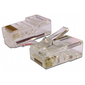 Коннектор RJ45 UTP 8P8C, универсальный, cat.5e, 100 шт.